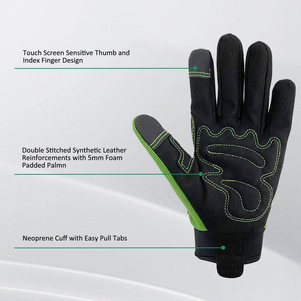 OIZEN gloves with ergonomic design and adjustable cuff