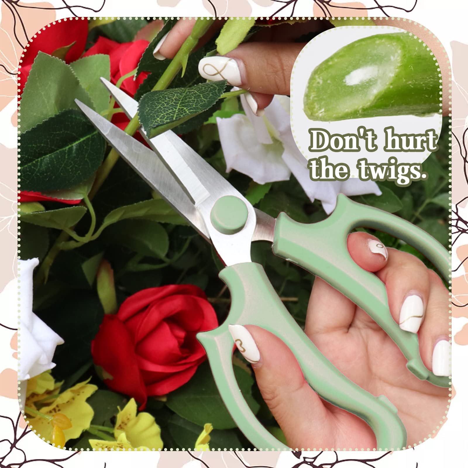 OJYUDD Garden Flower Scissors three pack display