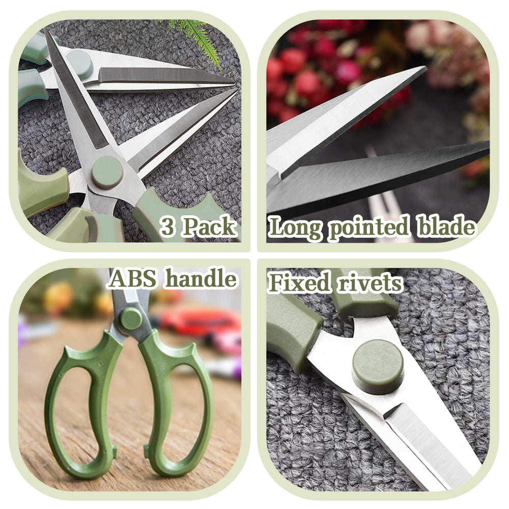 OJYUDD Garden Flower Scissors with protective blade cover