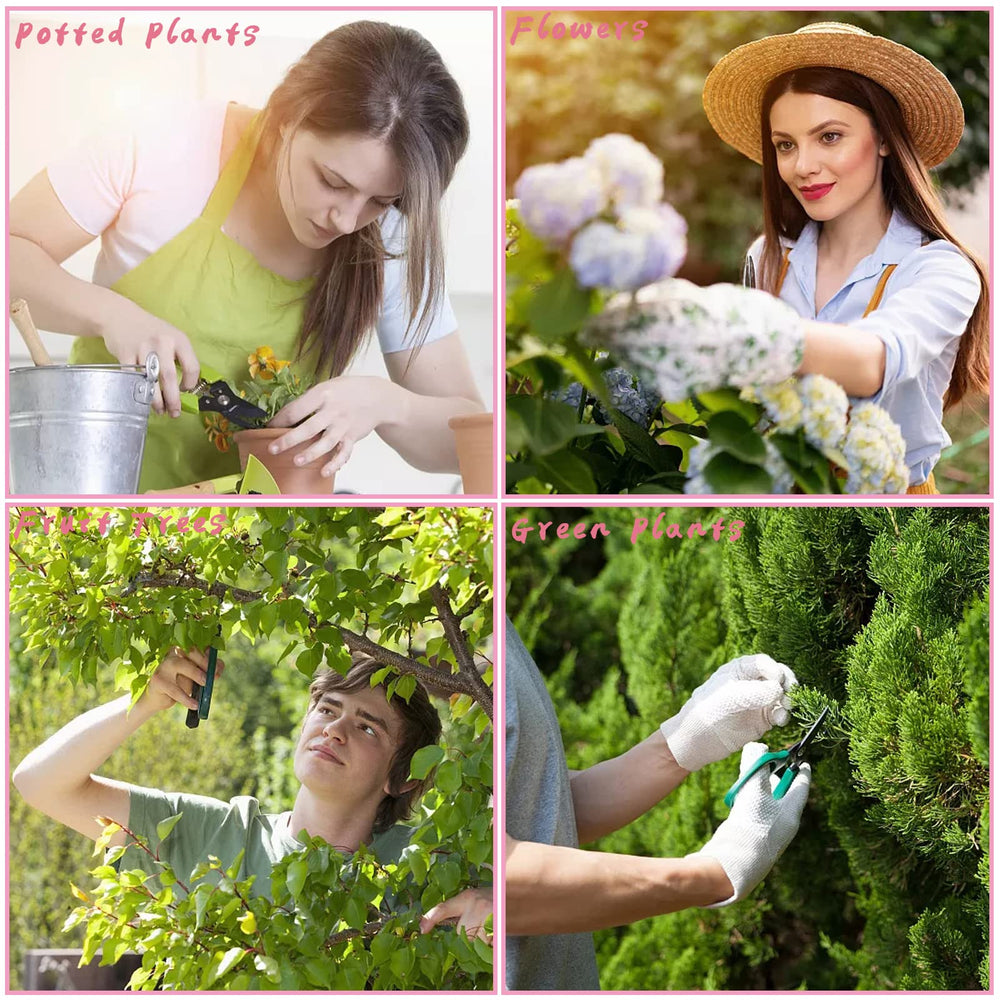 OJYUDD Garden Scissors Floral Shears in use for trimming flowers