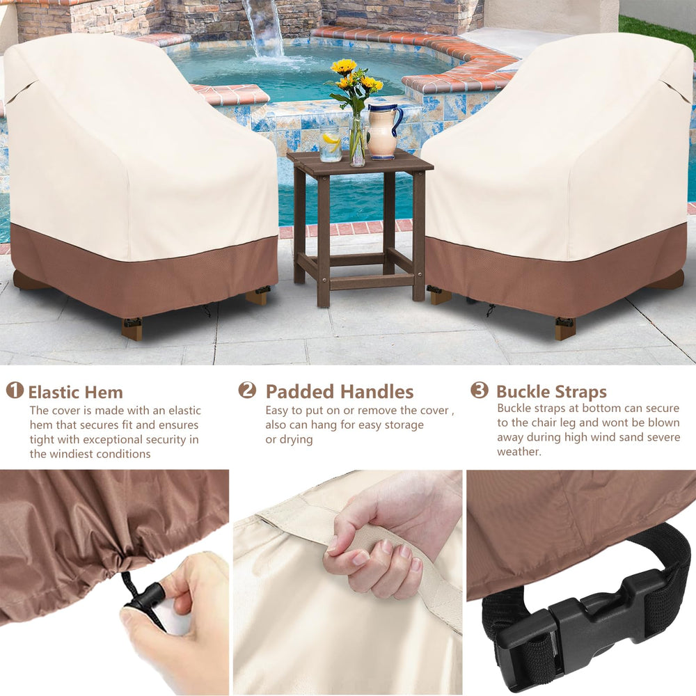 okcool heavy duty chair cover with drawstring hem detail