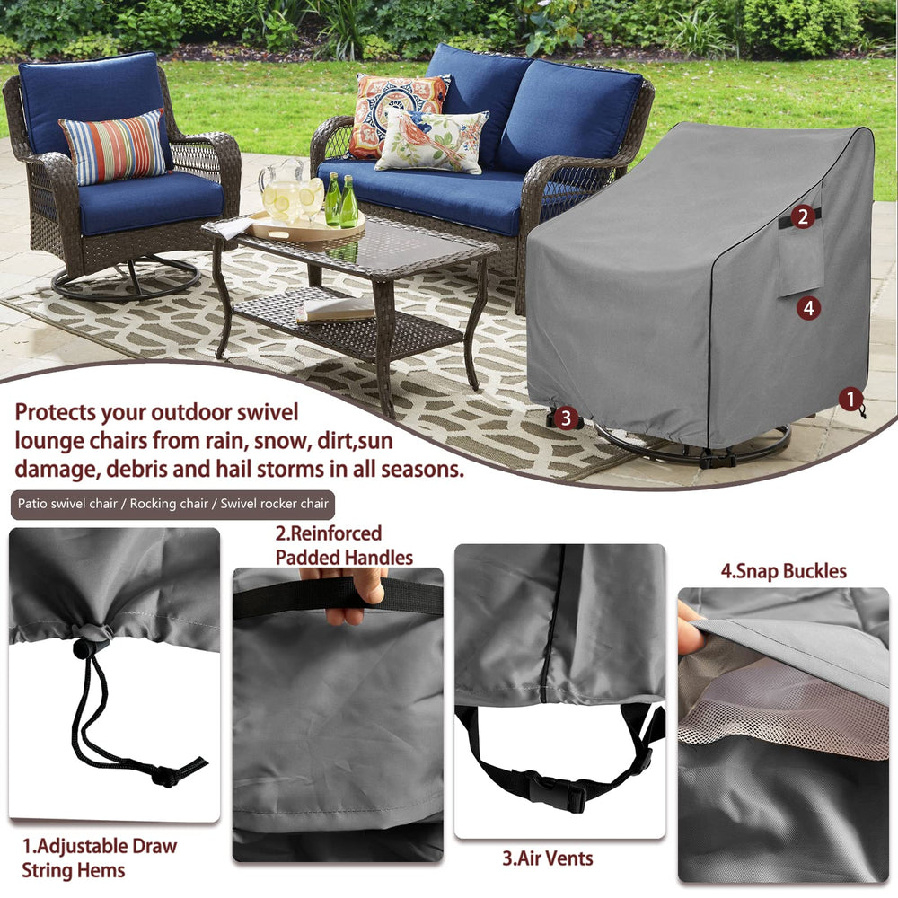okcool Patio Chair Cover in storage bag