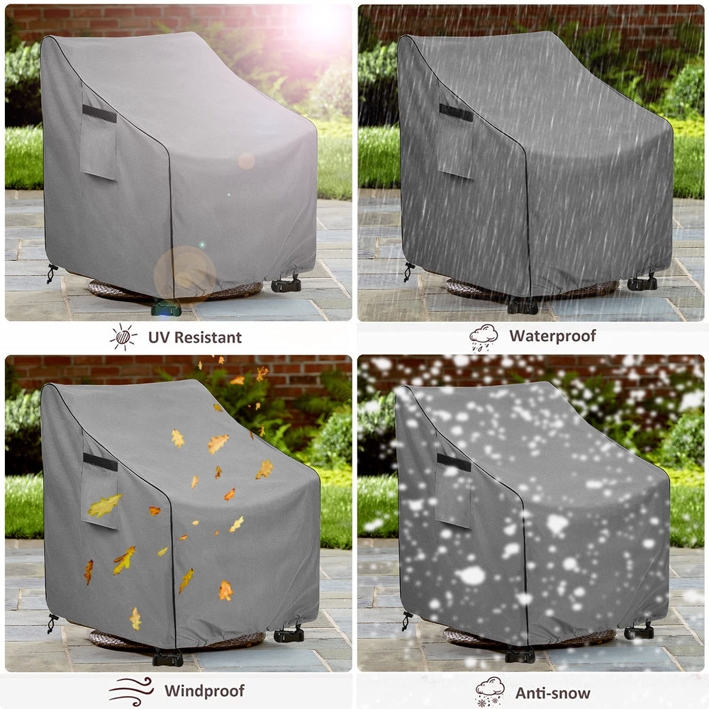 okcool Patio Chair Cover in use outdoors