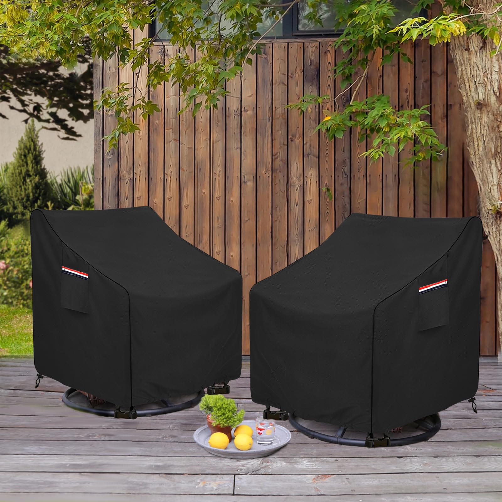 okcool patio chair cover showing reinforced padded handles