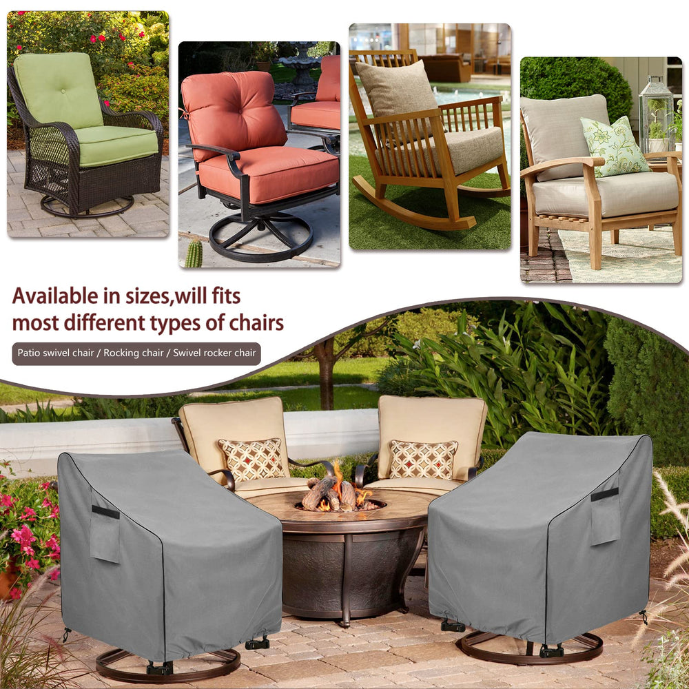 okcool Patio Chair Cover showing waterproof material texture