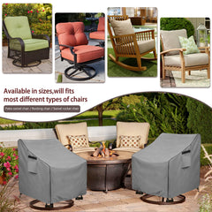 okcool Patio Chair Cover showing waterproof material texture
