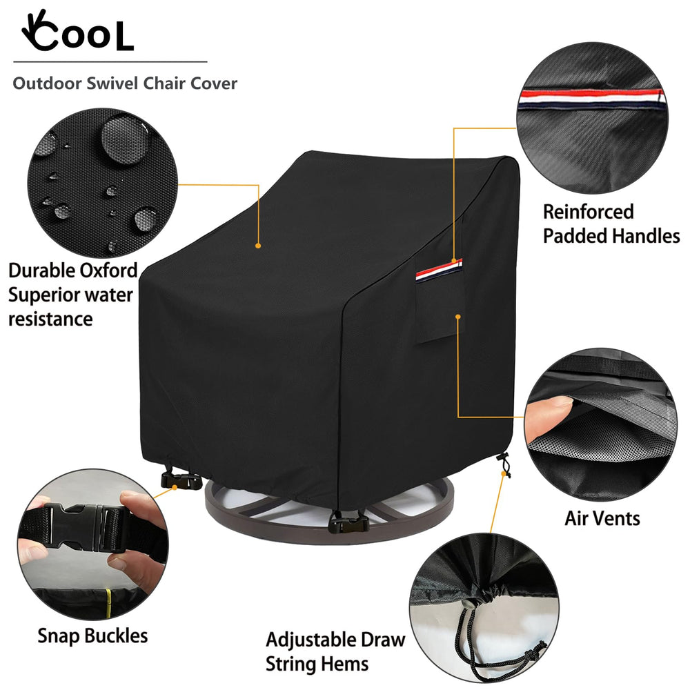 okcool patio chair cover with buckle straps for secure fit
