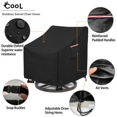 okcool patio chair cover with buckle straps for secure fit