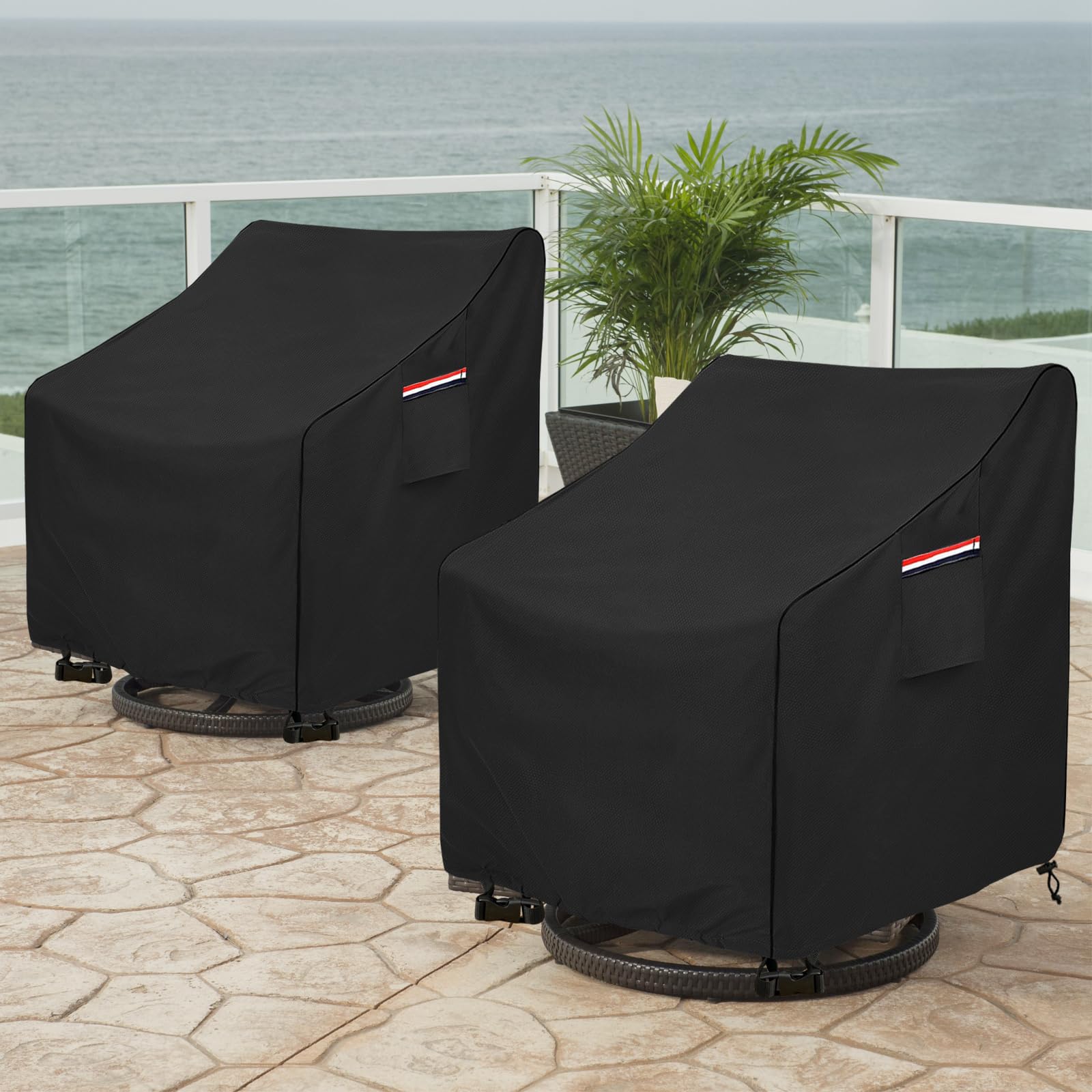okcool patio chair covers packed in a bag