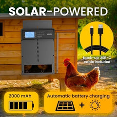 OKKÖBI Chicken Coop Door with LCD display