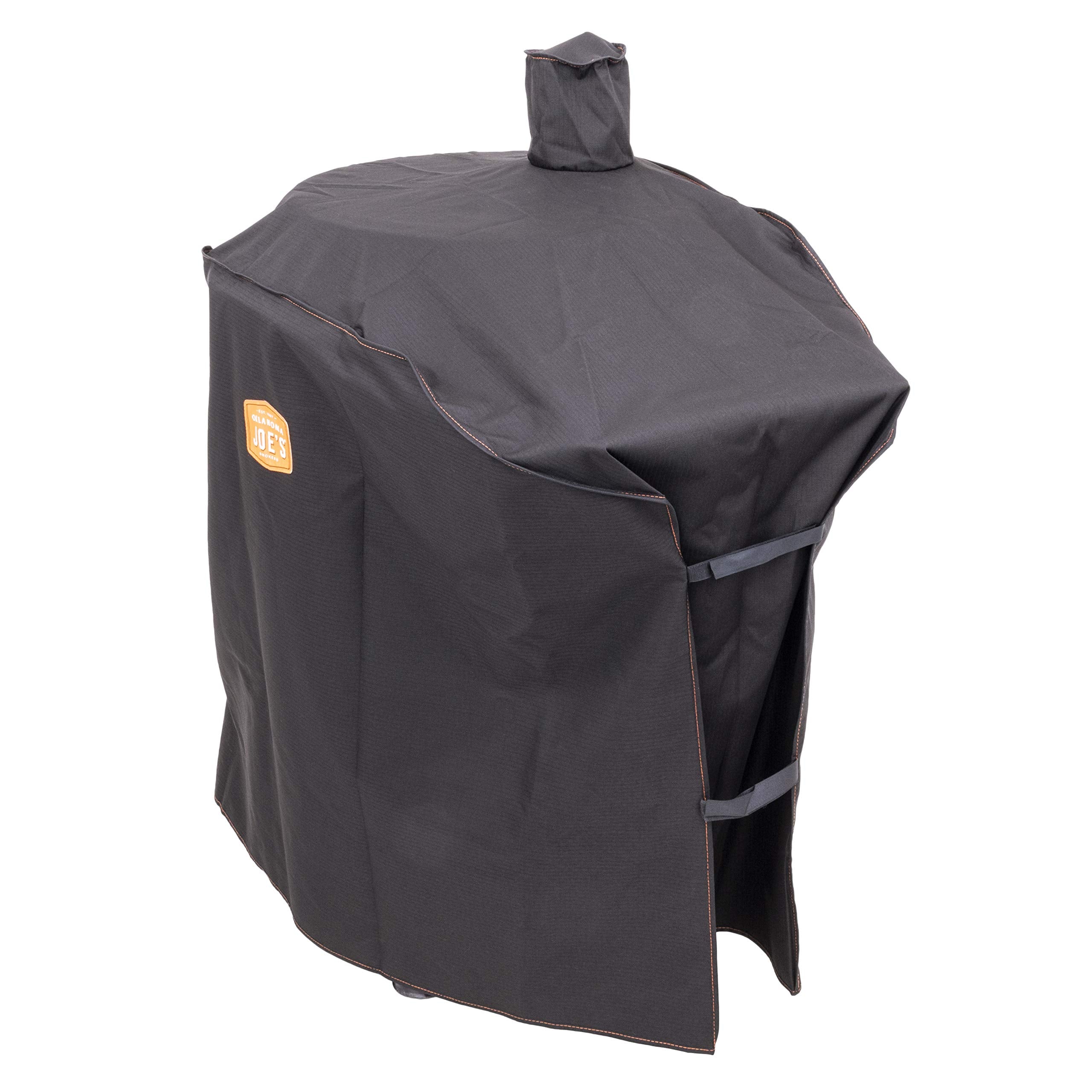 Oklahoma Joe's Bronco Drum Smoker Cover on smoker