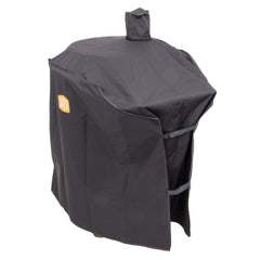 Oklahoma Joe's Bronco Drum Smoker Cover on smoker