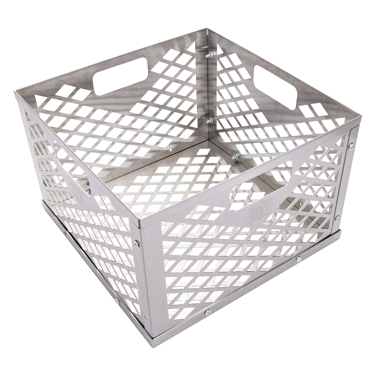Oklahoma Joe's Charcoal Firebox Basket front view in silver