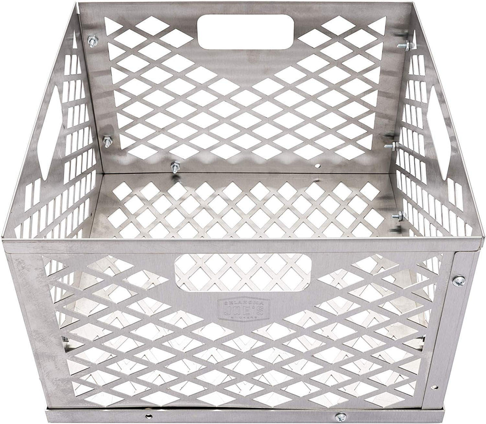 Oklahoma Joe's Charcoal Firebox Basket side view showing dimensions