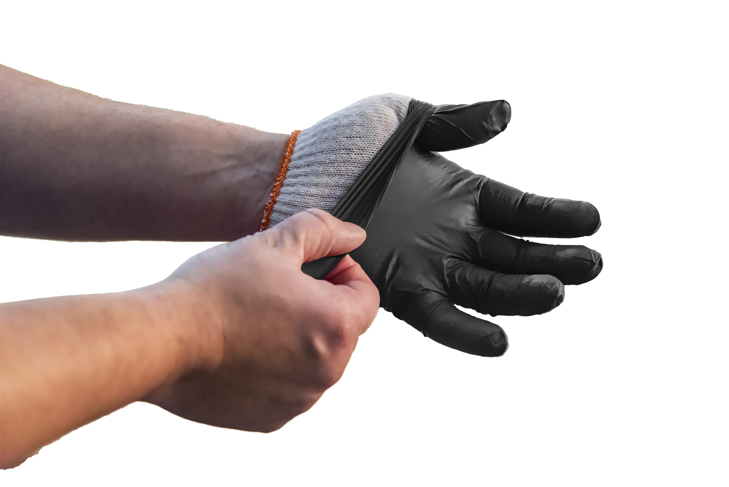Oklahoma Joe's gloves with poly-cotton glove liners beside them