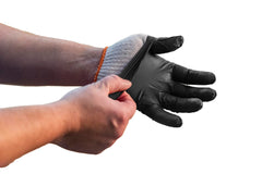 Oklahoma Joe's gloves with poly-cotton glove liners beside them