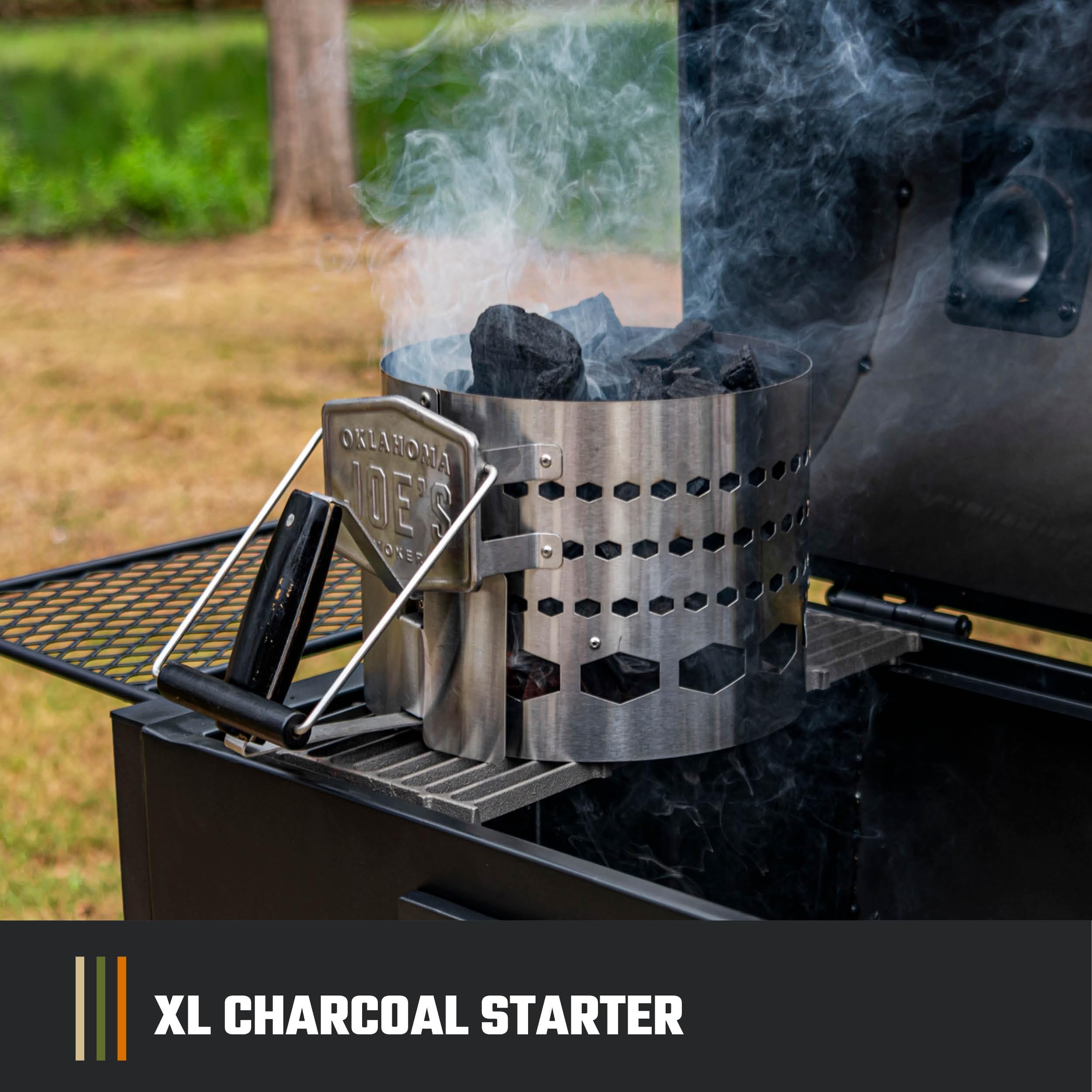 Oklahoma Joe's Halftime XL Charcoal Starter with cool-touch handle