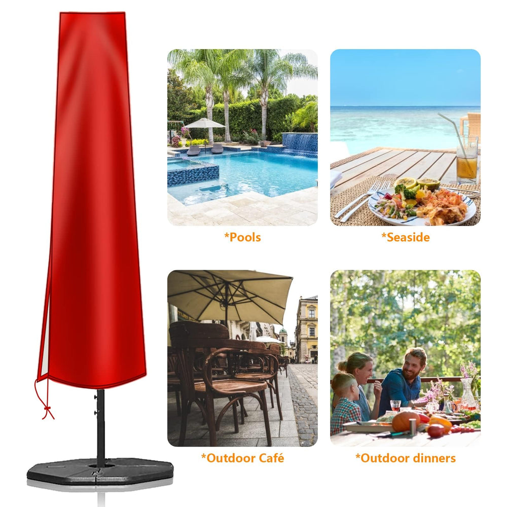 OKPOW Patio Umbrella Cover on 10ft umbrella