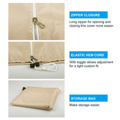 OKPOW Patio Umbrella Cover shown in outdoor setting