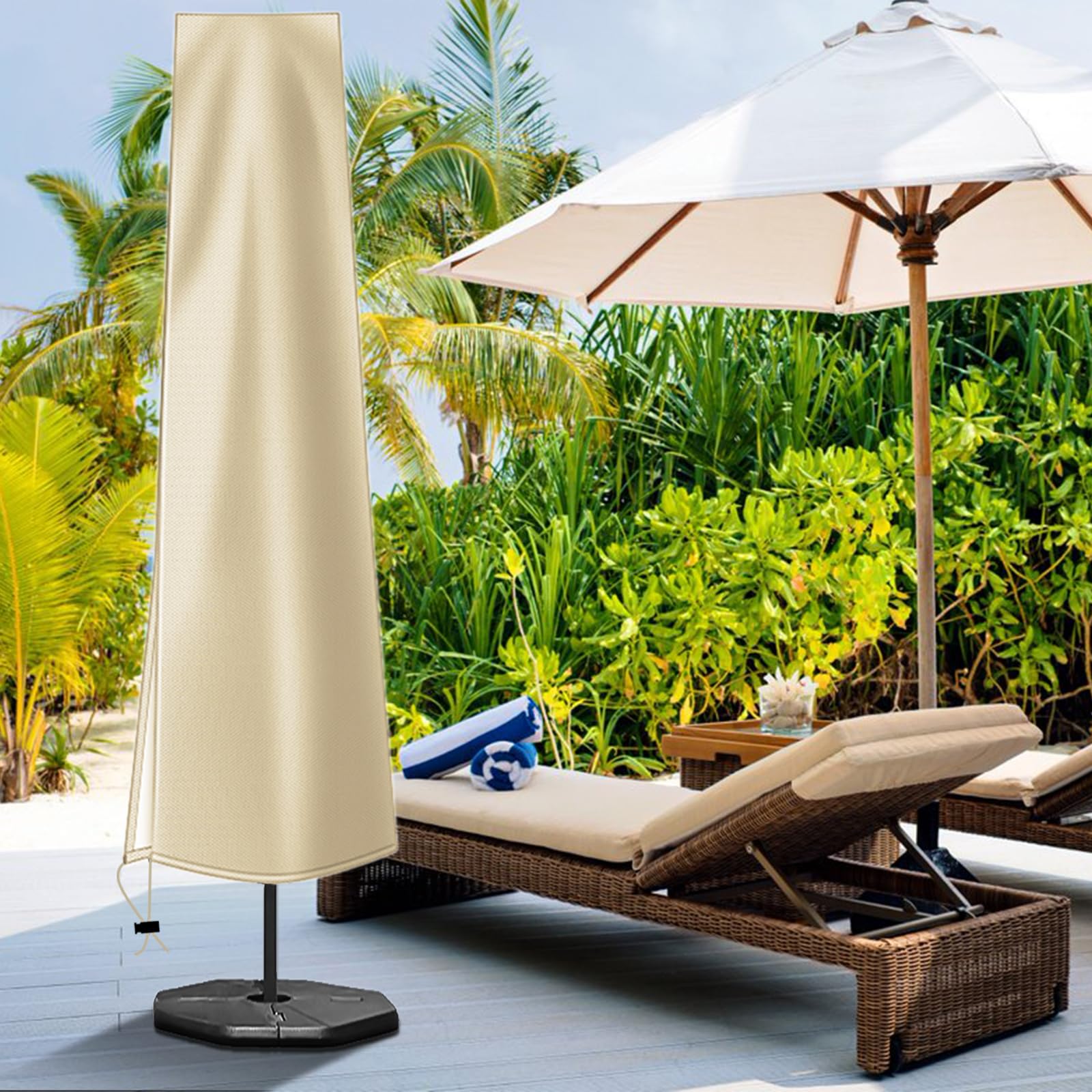 OKPOW Umbrella Cover packed in carry bag