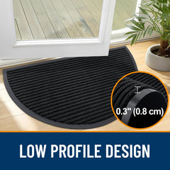 OLANLY 47x34 door mat in use at an entrance
