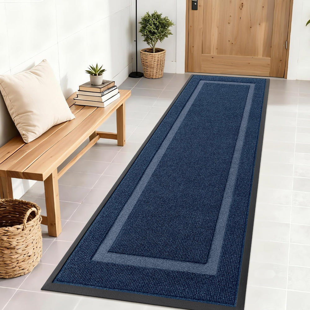OLANLY 71x23 heavy-duty rubber doormat front view