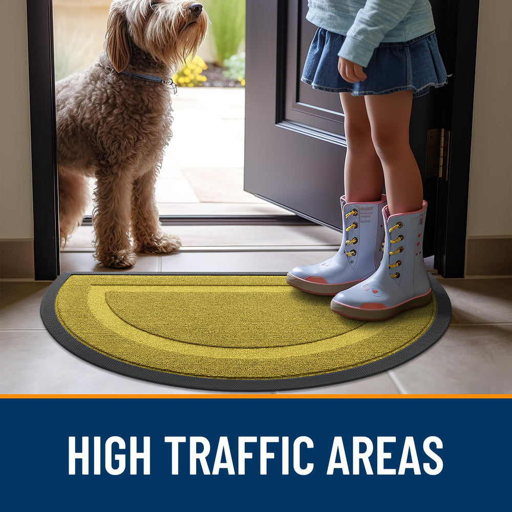 OLANLY Door Mat displayed outdoors
