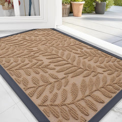 OLANLY Door Mat front view in yellow, 29.5x17 inches