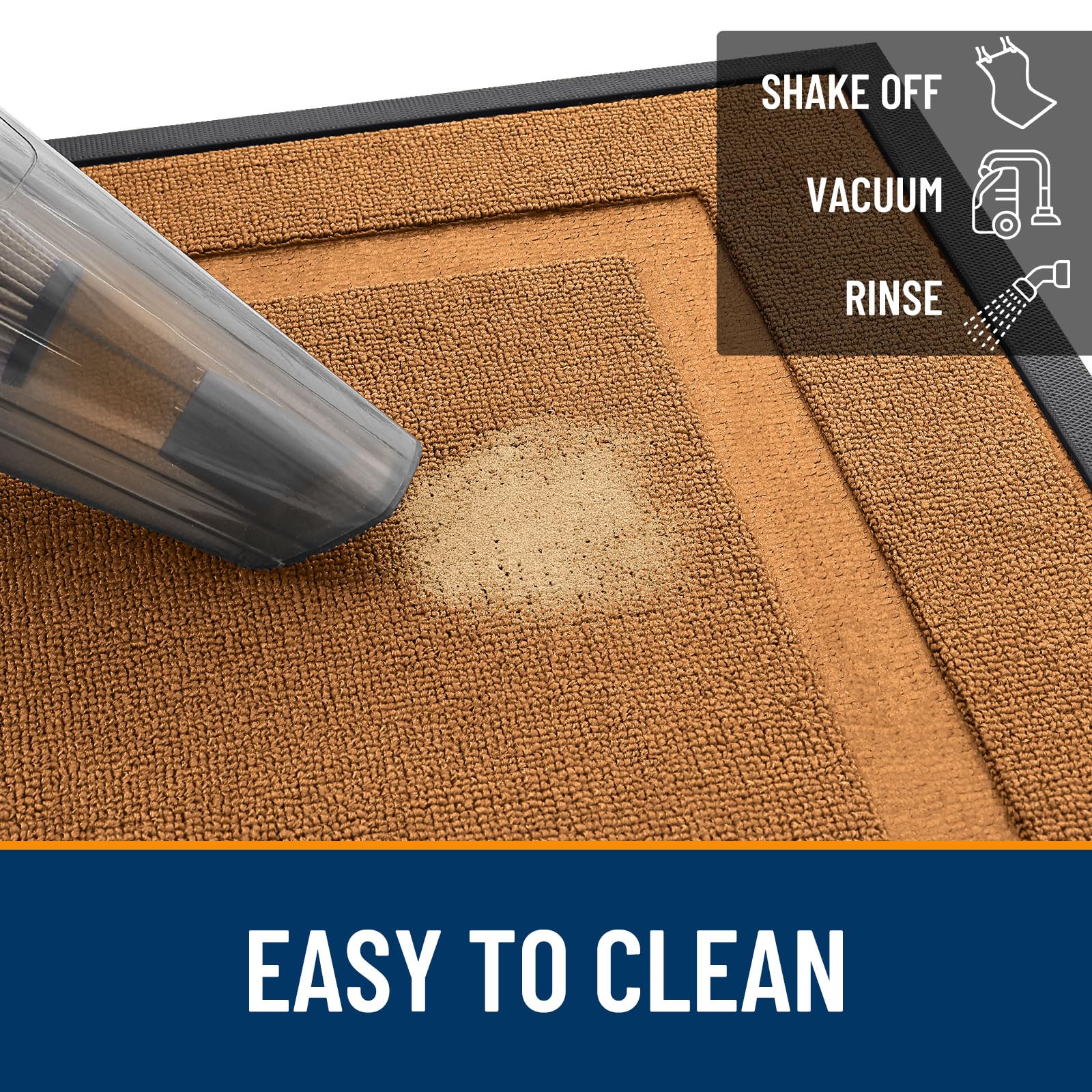 OLANLY door mat in a mudroom setting