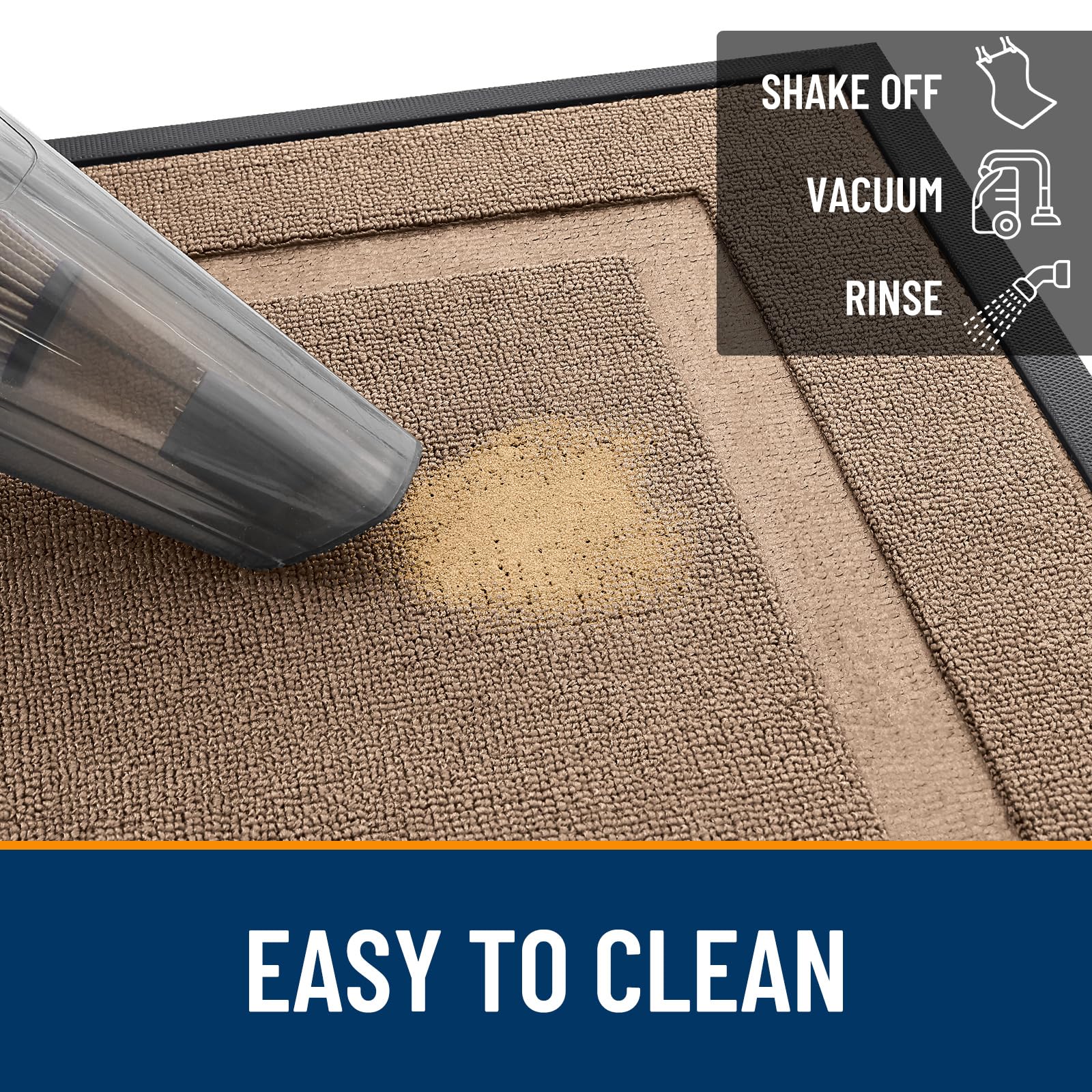 OLANLY door mat lifestyle scene in mudroom