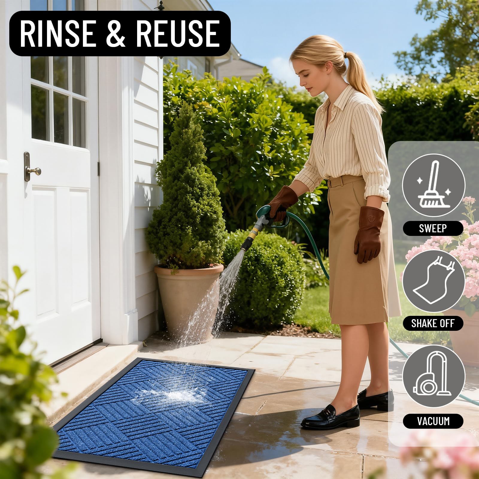 OLANLY doormat 33x21 dimensions and specifications