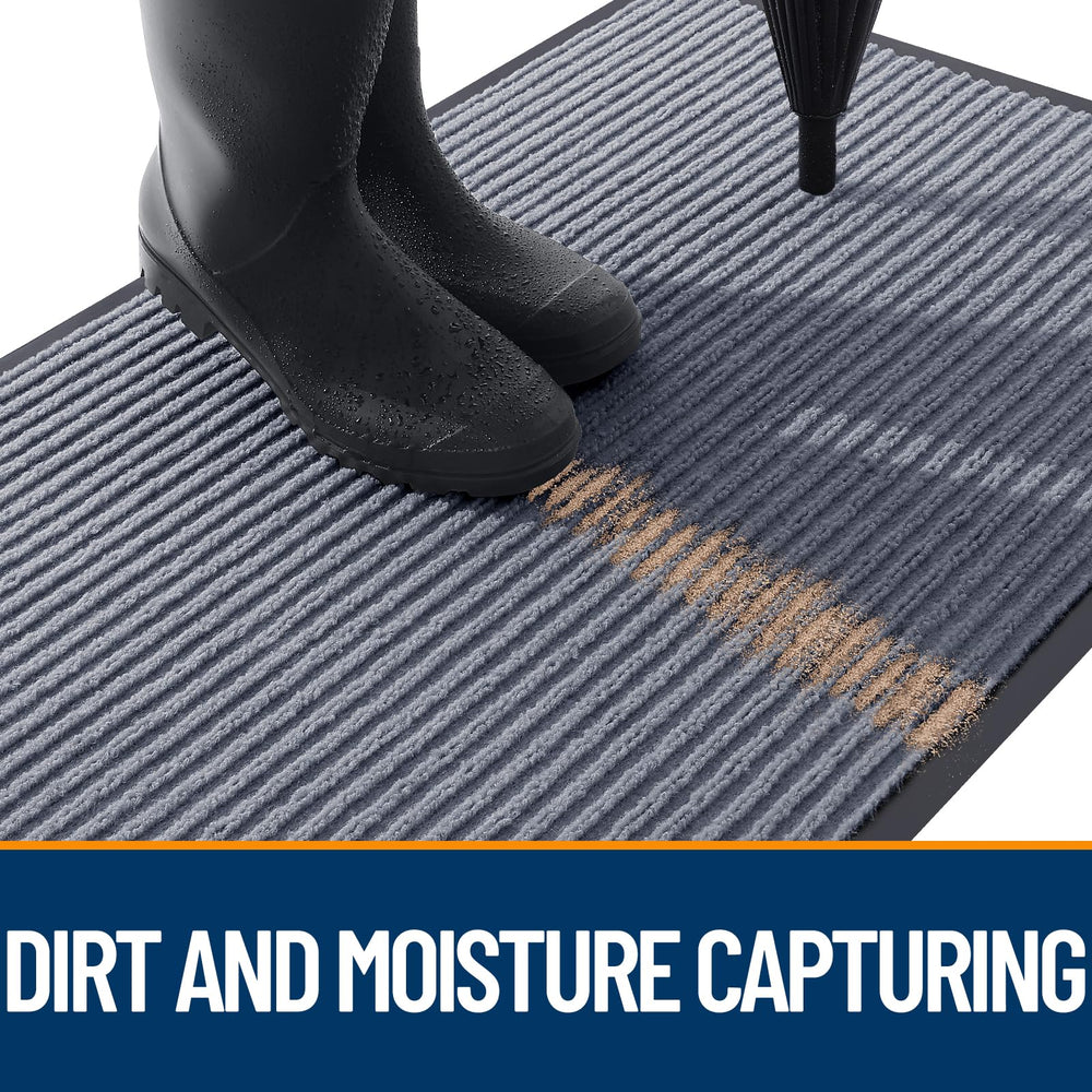 OLANLY doormat being cleaned with a vacuum