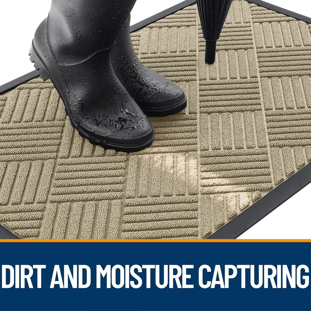 OLANLY doormat capturing dirt and moisture