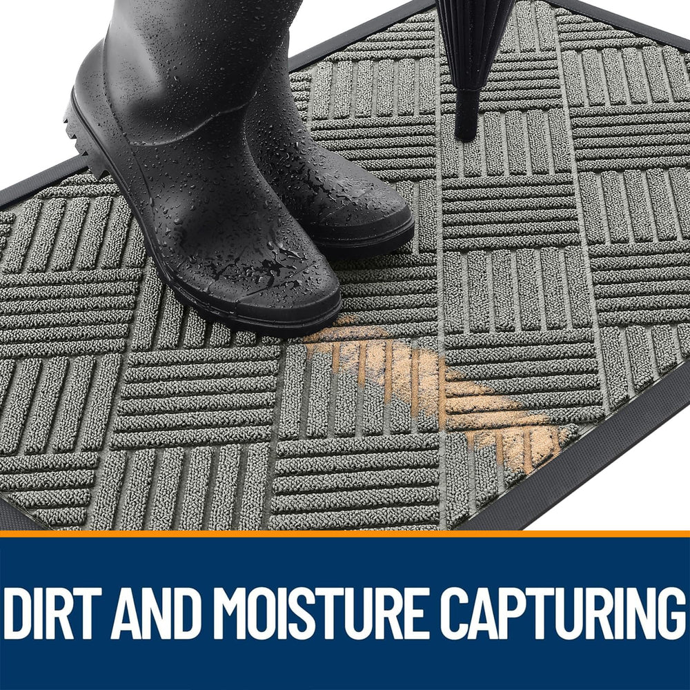 OLANLY doormat capturing dirt and moisture in a doorway