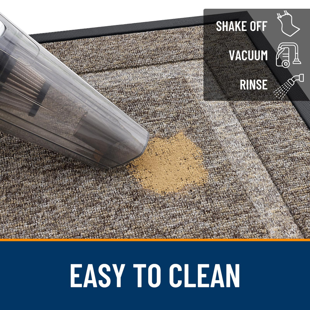 OLANLY Doormat cleaning process with garden hose