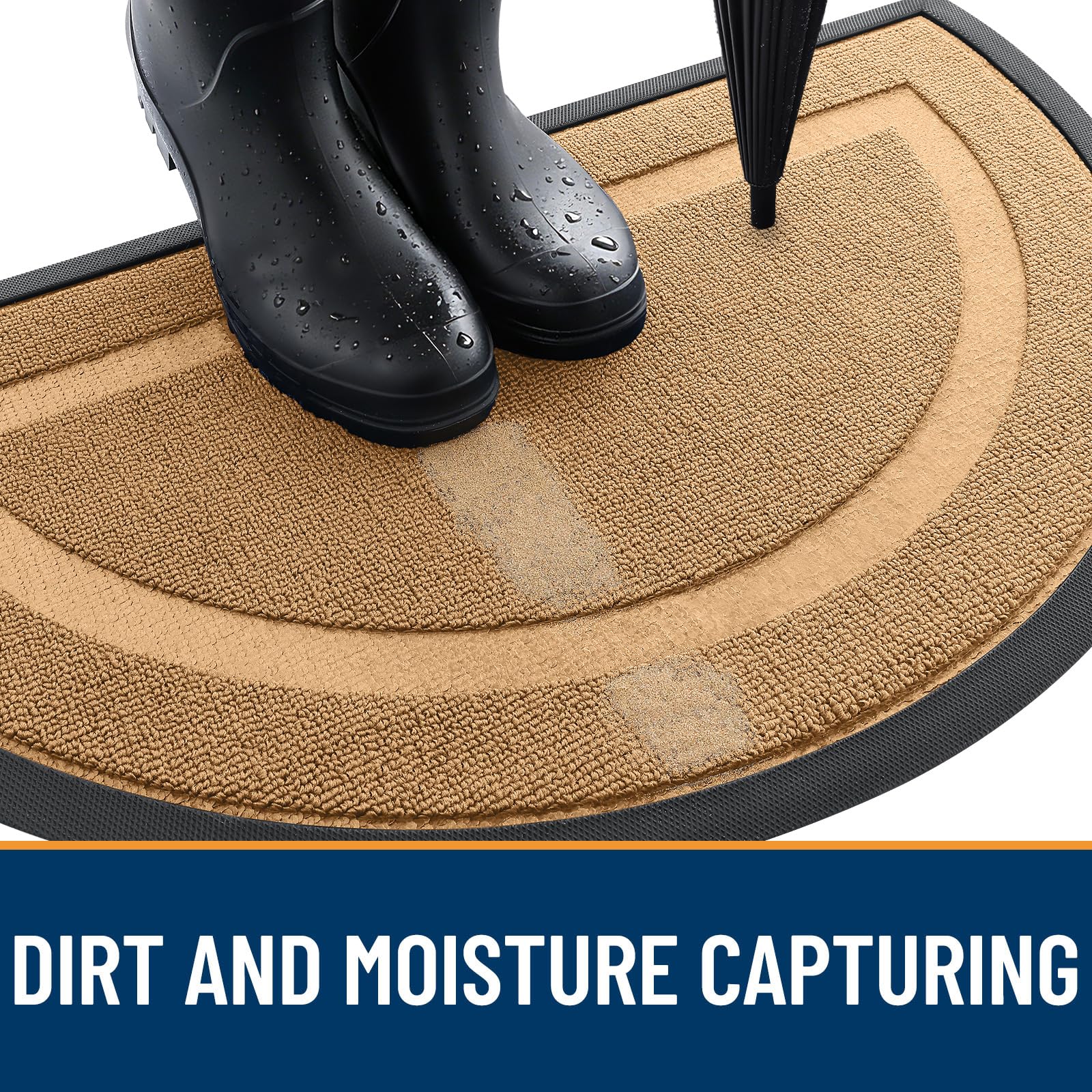 OLANLY doormat deep grooves capturing dirt and moisture