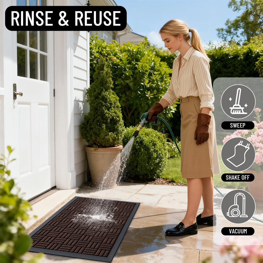 OLANLY doormat displayed in indoor entryway