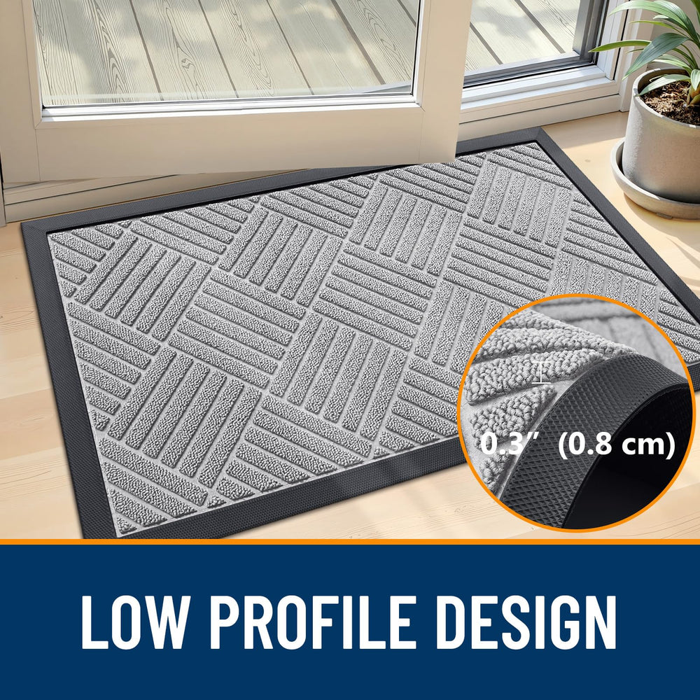 OLANLY doormat easy-care maintenance cleaning process