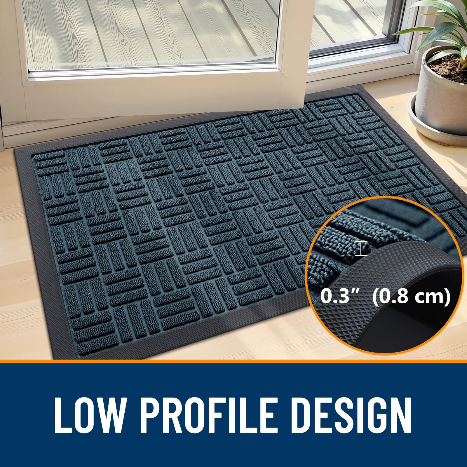 OLANLY doormat easy-care maintenance demonstration