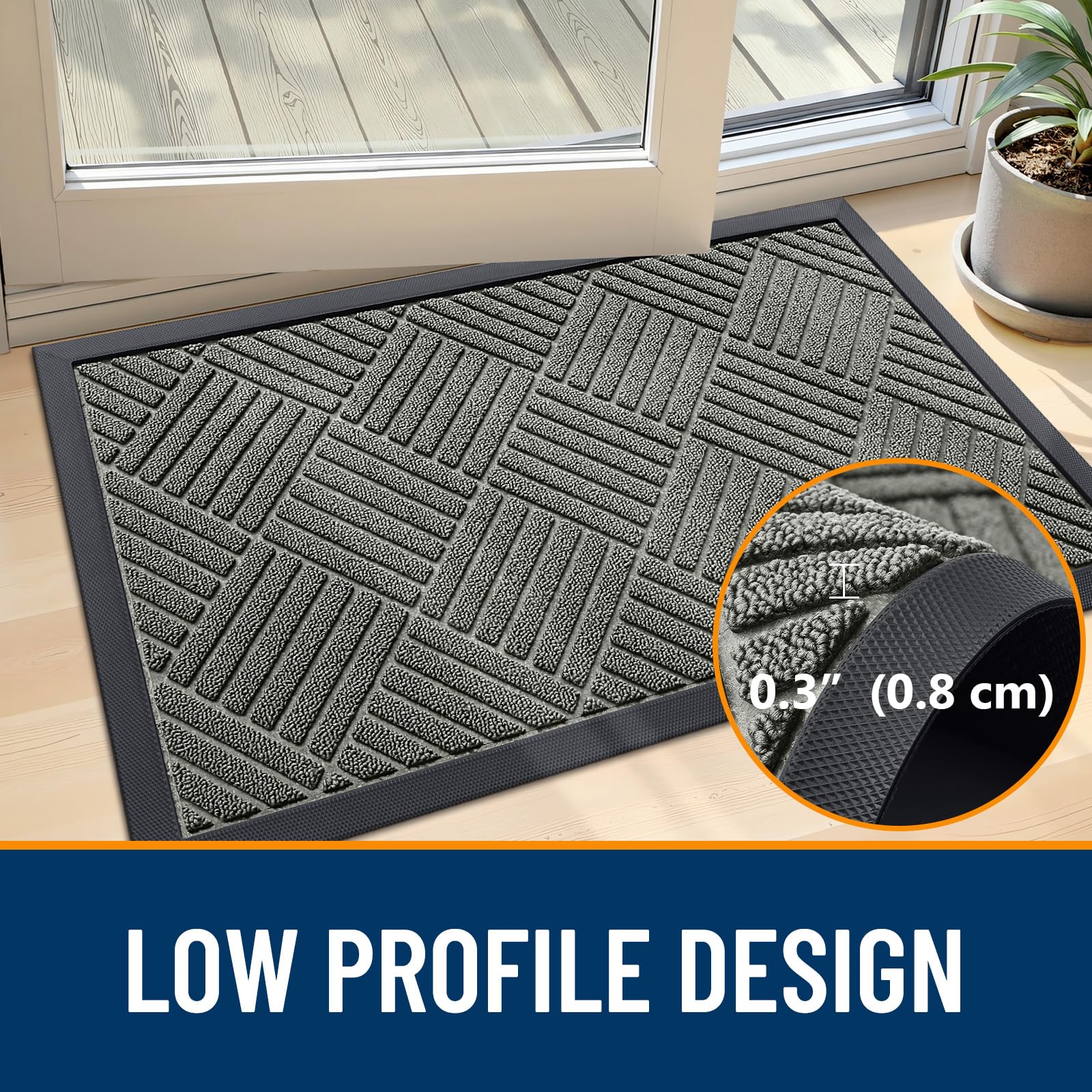 OLANLY doormat easy-care maintenance demonstration