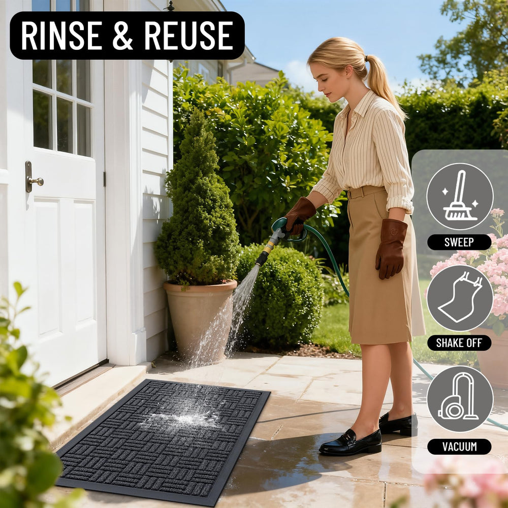 OLANLY doormat easy-care maintenance demonstration
