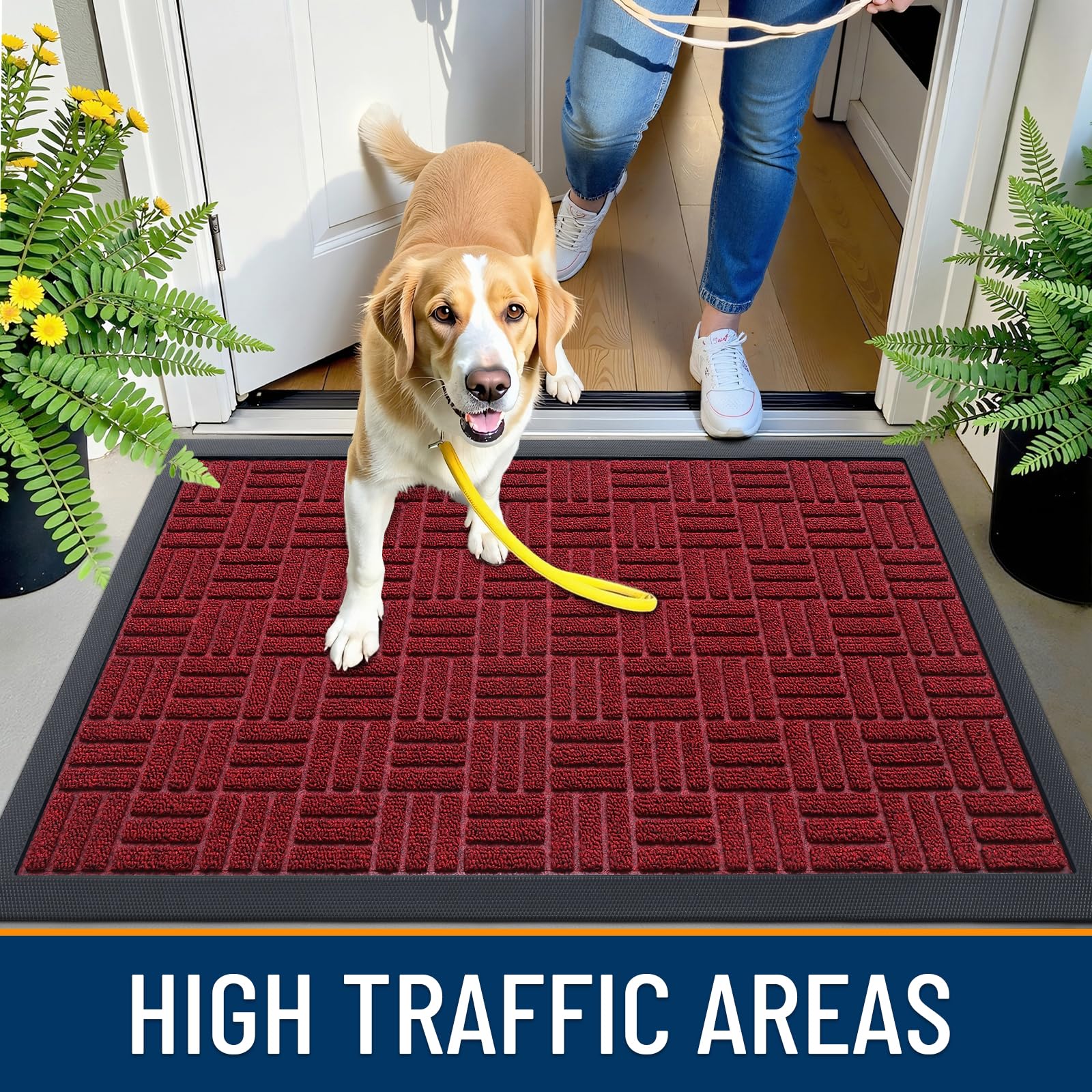 OLANLY doormat easy care maintenance process