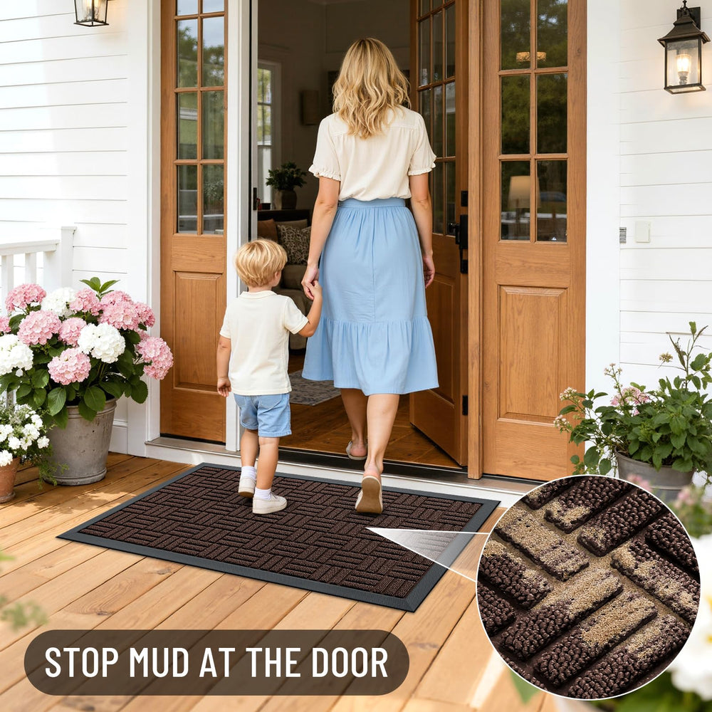 OLANLY doormat easy-care maintenance rinsing