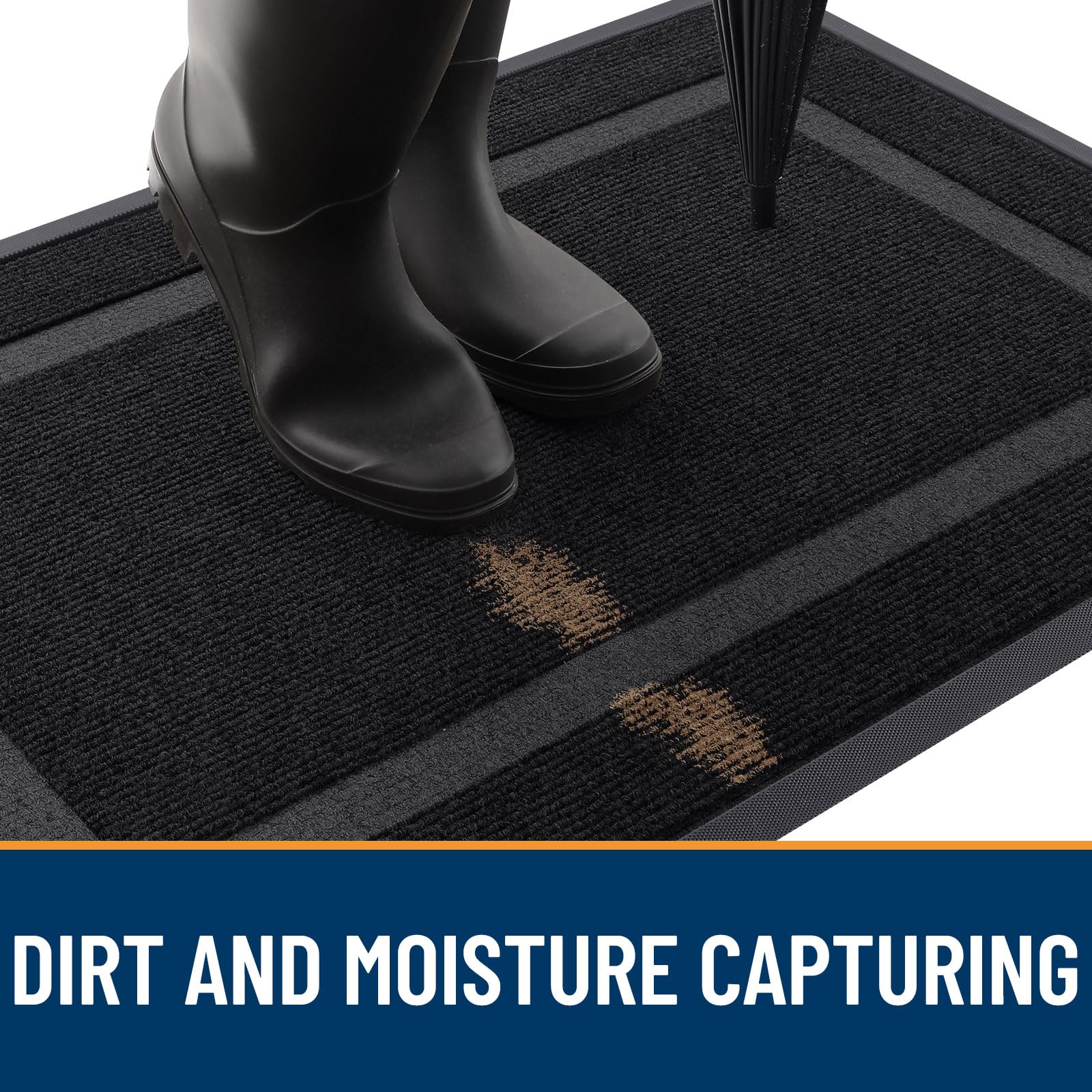 OLANLY doormat easy cleaning with garden hose