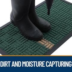 OLANLY doormat featuring sturdy natural rubber backing