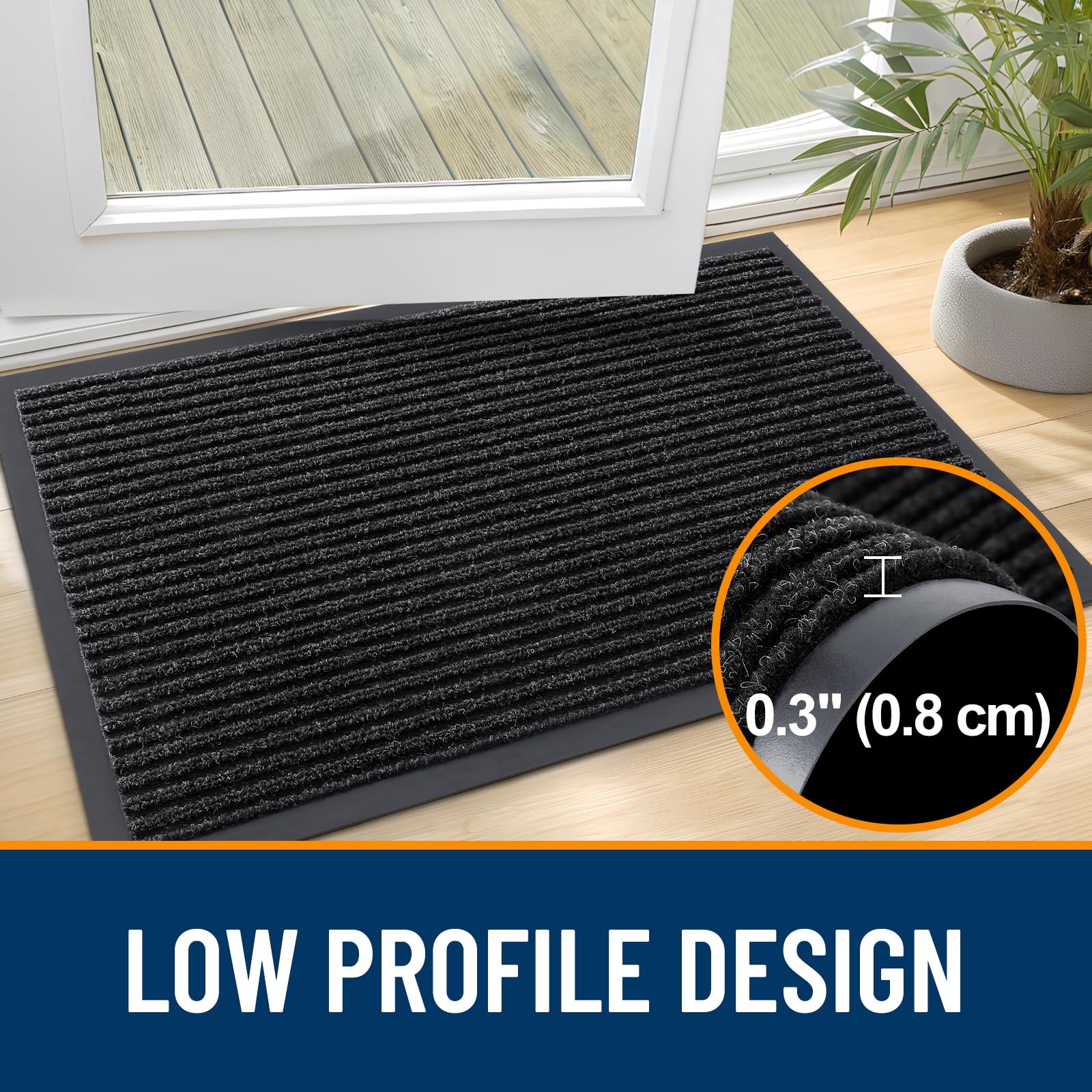 OLANLY doormat in an entryway setting