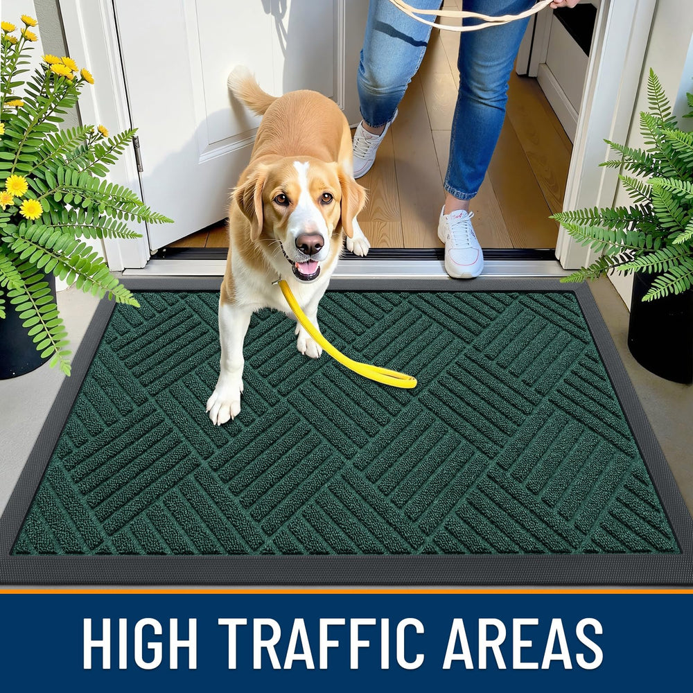 OLANLY doormat in outdoor patio setting