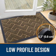 OLANLY Doormat in outdoor setting