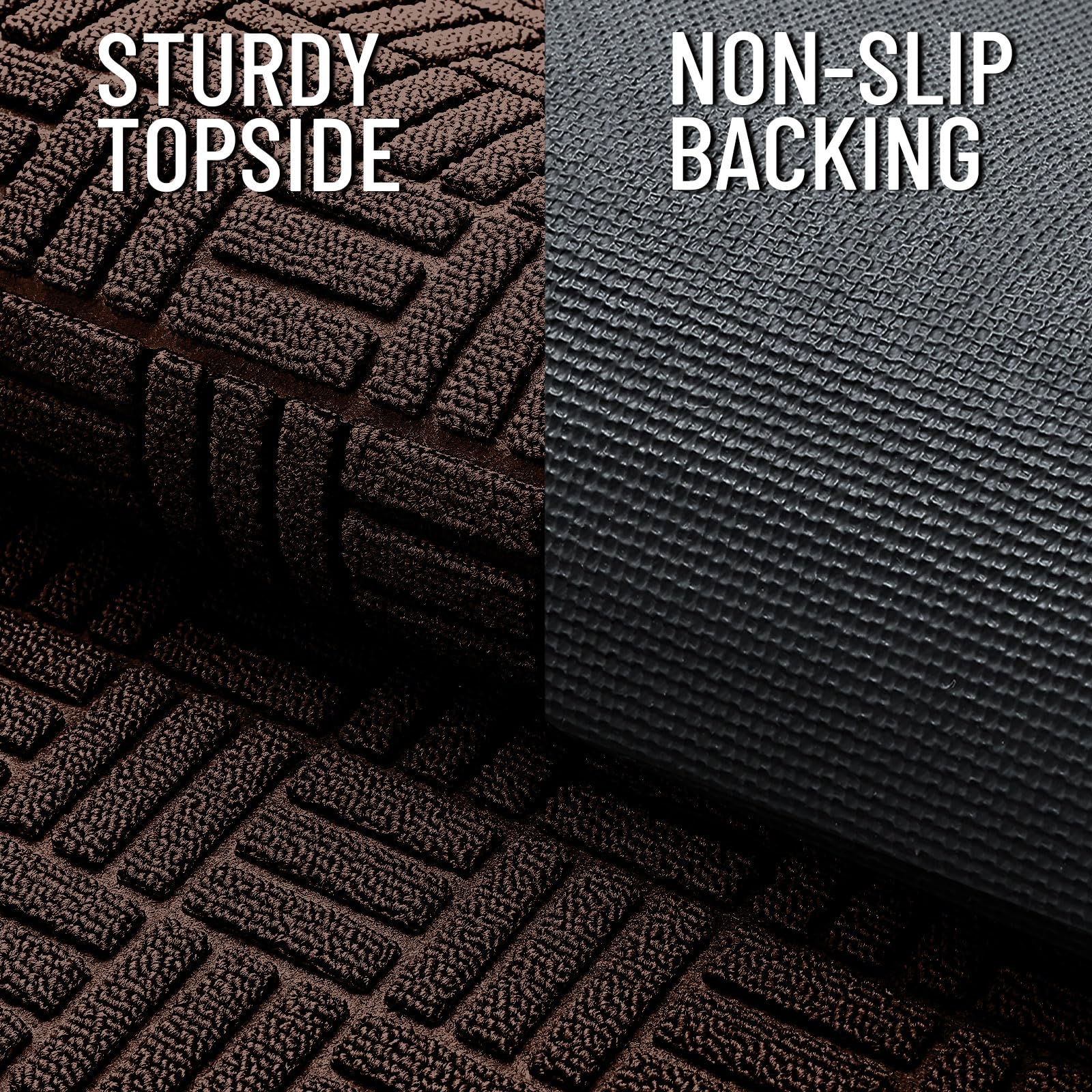 OLANLY doormat low-profile design at entryway