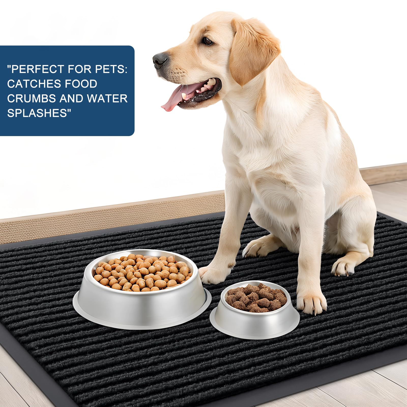 OLANLY doormat low-profile design for easy access